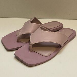 ASOS Design Fig Toe Thong Flat Sandals 8